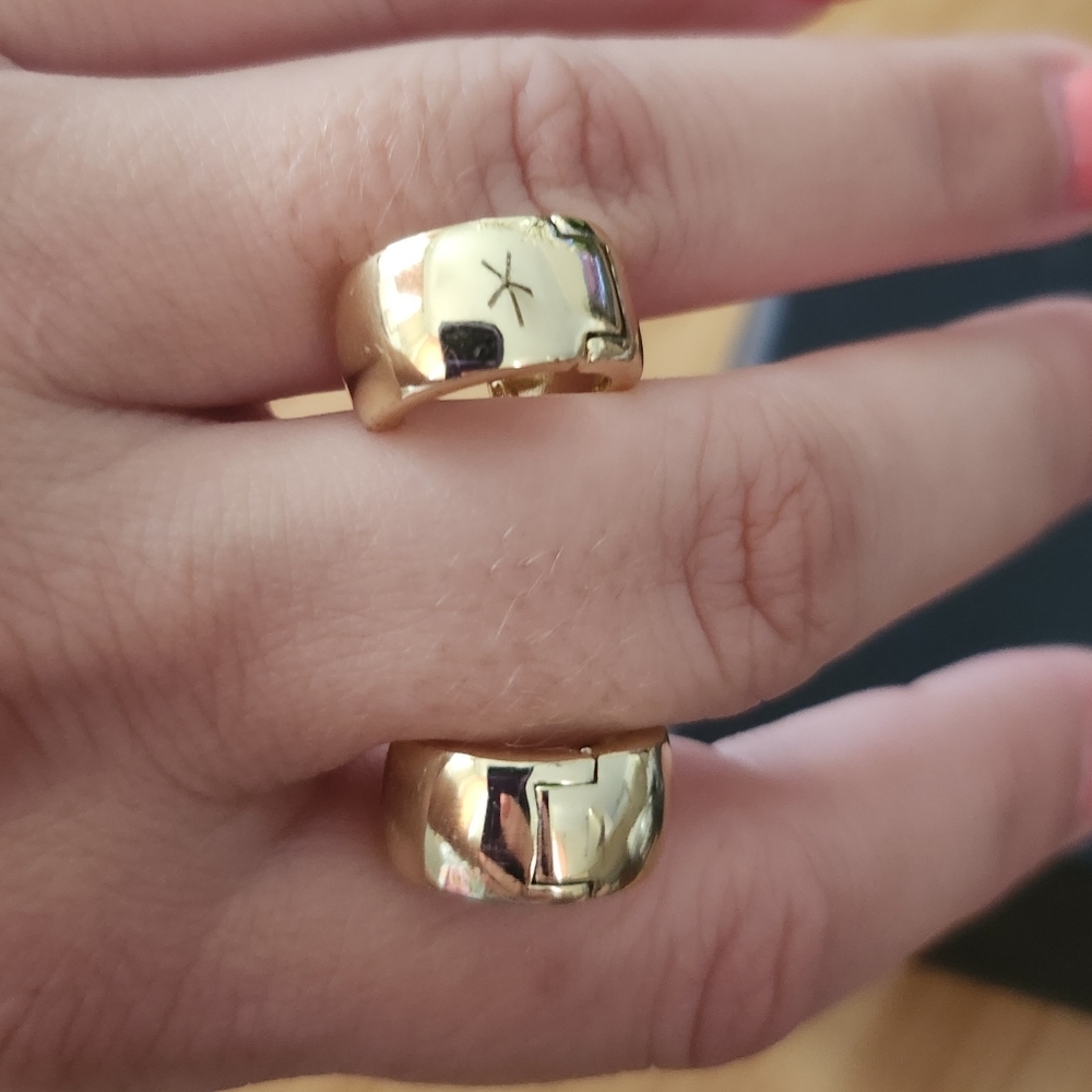 925 sterling silver gold plated hoop earrings